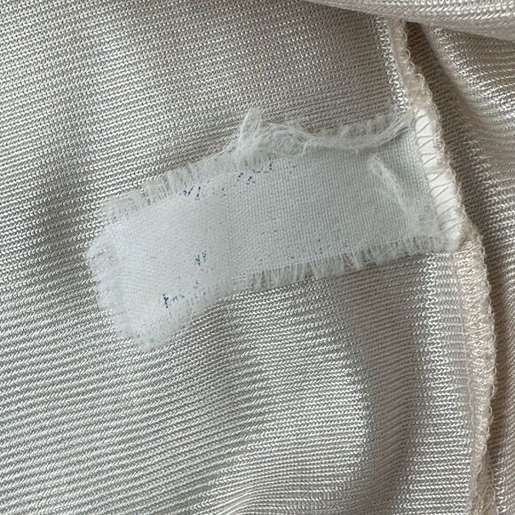 VTG Vanity Fair Slip Dress Womens M Beige Nightgown Sleeveless Lace Made in USA* - Picture 14 of 14